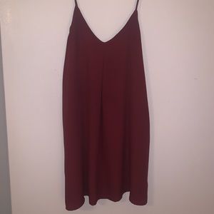 Maroon Slip Dress